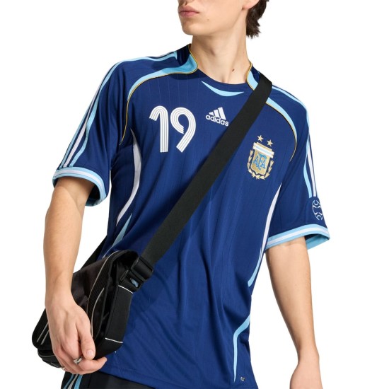 Maglia Retro Trasferta Argentina 2006 Bambino Messi #19 Maglia Retro Trasferta Argentina 2006 Bambino Messi #19