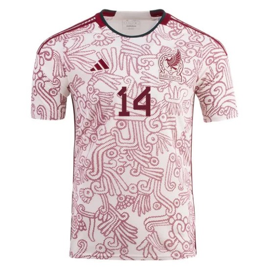 Javier Hernandez Chicharito #14 Messico Maglia Trasferta Coppa del Mondo 2022 Javier Hernandez Chicharito #14 Messico Maglia Trasferta Coppa del Mondo 2022