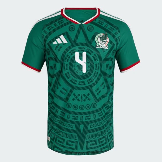 Maglia Ufficiale Casa Messico 2026 Bambino E. ÁLVAREZ #4 Maglia Ufficiale Casa Messico 2026 Bambino E. ÁLVAREZ #4