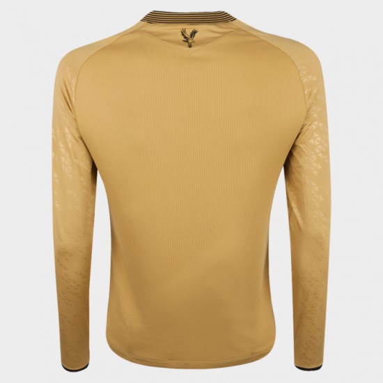 Bambino Crystal Palace 2025/26 Terza Maglia Manica Lunga Aquila Oro