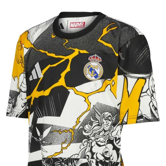 Maglia da riscaldamento Real Madrid Marvel Terza 2025/26 Uomo Maglia da riscaldamento Real Madrid Marvel Terza 2025/26 Uomo