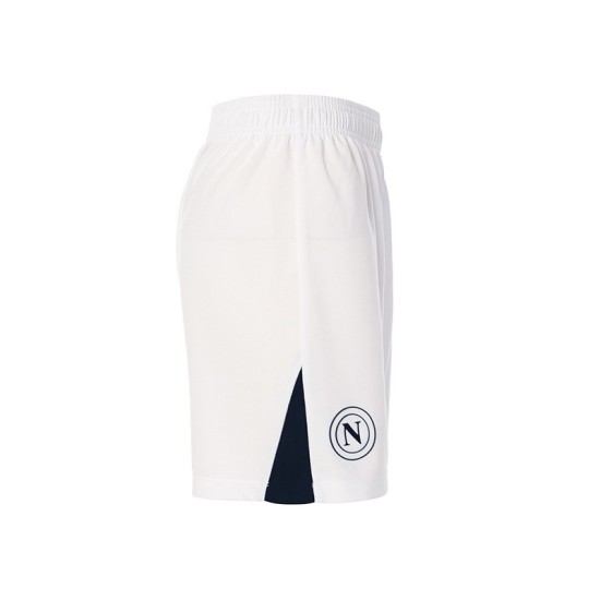 Pantaloncini Casa Napoli Donna 2024/25 - Bianco/Blu Marino