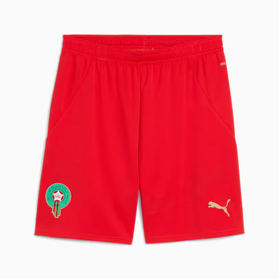 Terzo pantaloncino Marocco 2025 bambino - rosso Terzo pantaloncino Marocco 2025 bambino - rosso