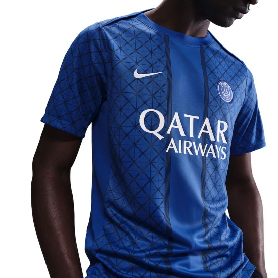 Donna Maglia Pre-partita Third PSG 2025/26 - Blu Donna Maglia Pre-partita Third PSG 2025/26 - Blu