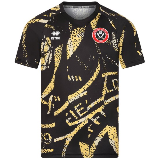 Maglia Riscaldamento Terza Bambino Sheffield United 2025/26 - Nero Maglia Riscaldamento Terza Bambino Sheffield United 2025/26 - Nero