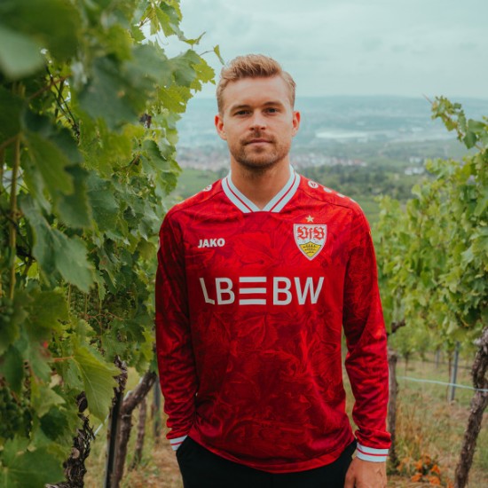 Maglia a Maniche Lunghe Uomo VfB Stuttgart 2025/26 Away Maglia a Maniche Lunghe Uomo VfB Stuttgart 2025/26 Away