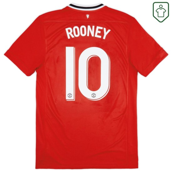 Maglia retrò casa uomo Manchester United 2011/12 Rooney #10 Maglia retrò casa uomo Manchester United 2011/12 Rooney #10