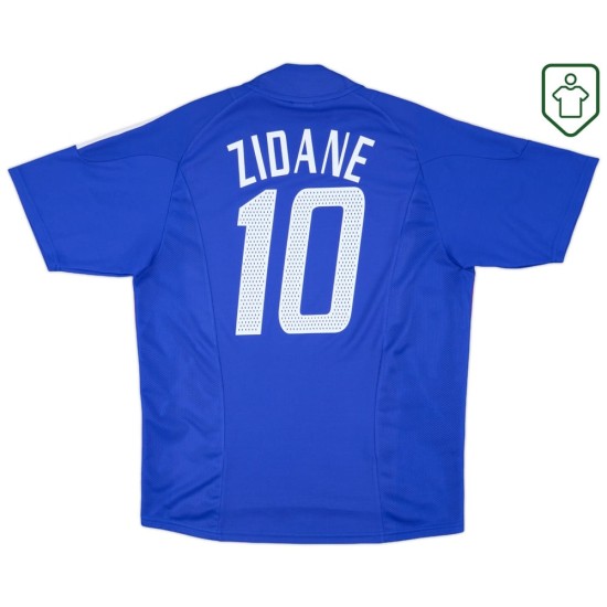 Maglia retrò Francia 2002/04 casa da uomo Zidane #10 Maglia retrò Francia 2002/04 casa da uomo Zidane #10