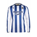 Maglia uomo Real Sociedad 2025/26 casa maniche lunghe Maglia uomo Real Sociedad 2025/26 casa maniche lunghe