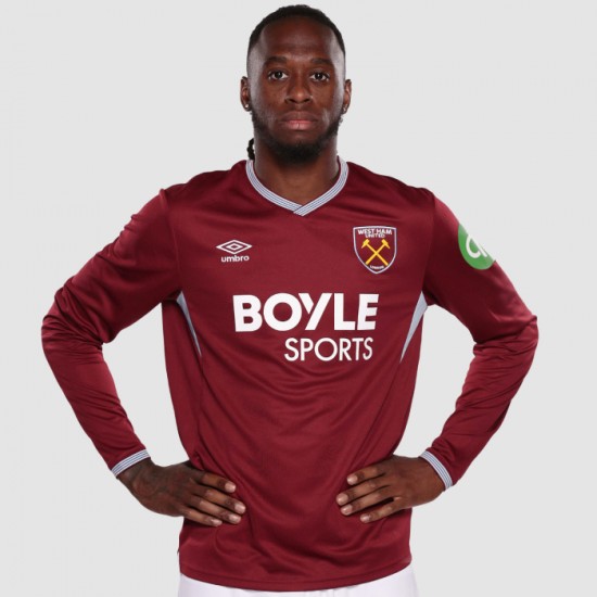 Maglia Manica Lunga Casa West Ham United Bambino 2025/26