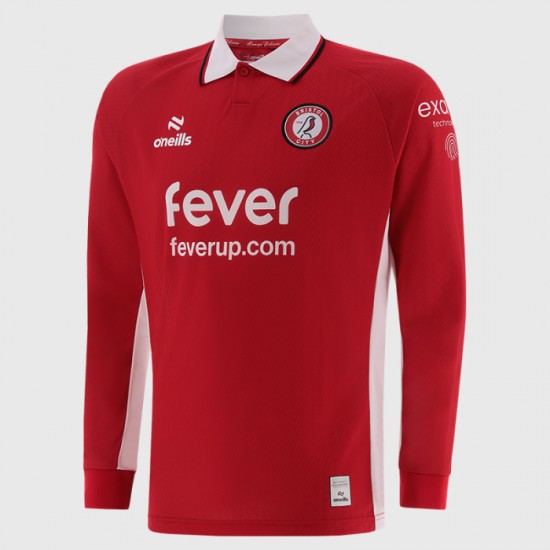 Maglia casa manica lunga Bristol City 2025/26 bambino Maglia casa manica lunga Bristol City 2025/26 bambino