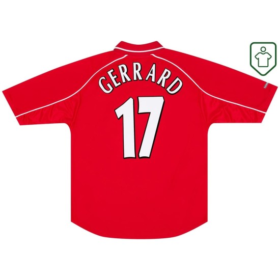 Maglia retrò casa uomo Liverpool 2000/03 Gerrard #17 Maglia retrò casa uomo Liverpool 2000/03 Gerrard #17