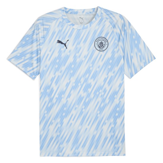 Bambino Manchester City 2025/26 Terza Maglia Pre Gara - Blu Bambino Manchester City 2025/26 Terza Maglia Pre Gara - Blu