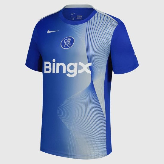 Chelsea Donna 2025/26 Terza Maglia Pre-Partita - Blu Chelsea Donna 2025/26 Terza Maglia Pre-Partita - Blu