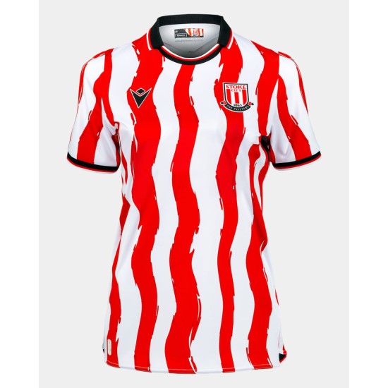 Maglia Donna Stoke City 2025/26 Home Senza Sponsor Maglia Donna Stoke City 2025/26 Home Senza Sponsor