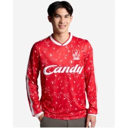 Maglia Retrò Casa Candy Manica Lunga Liverpool Uomo 1989/91
