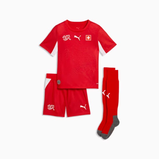Kit bambino Svizzera 2026 Coppa del Mondo casa Kit bambino Svizzera 2026 Coppa del Mondo casa