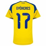 Bambino Maglia Svezia 2026 Home Autentica Coppa del Mondo GYÖKERES #17 Bambino Maglia Svezia 2026 Home Autentica Coppa del Mondo GYÖKERES #17