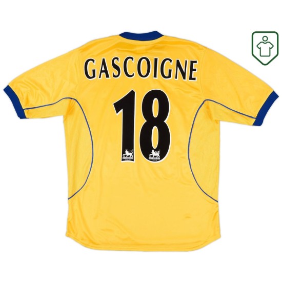 Maglia retrò trasferta uomo Everton 2000/01 Gascoigne #18 Maglia retrò trasferta uomo Everton 2000/01 Gascoigne #18