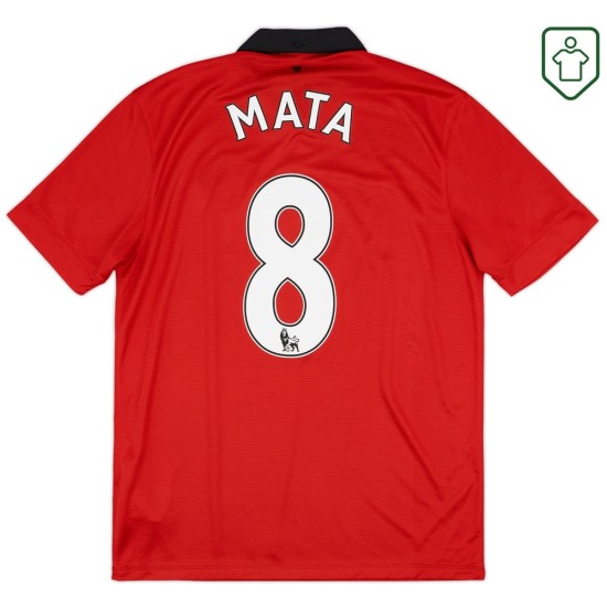 Maglia retrò casa uomo Manchester United 2013/14 Mata #8 Maglia retrò casa uomo Manchester United 2013/14 Mata #8