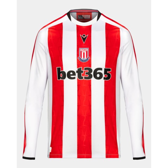 Maglia a Maniche Lunghe Uomo Stoke City 2024/25 Casalinga