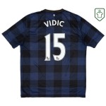 Maglia retrò trasferta uomo Manchester United 2013/14 Vidic #15 Maglia retrò trasferta uomo Manchester United 2013/14 Vidic #15