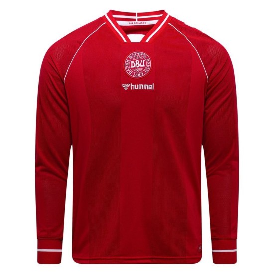 Maglia Mondiale 2026 Casa Manica Lunga Danimarca Bambino Maglia Mondiale 2026 Casa Manica Lunga Danimarca Bambino