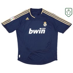 Uomo Maglia retro trasferta Real Madrid 2007/08 Blu scuro Uomo Maglia retro trasferta Real Madrid 2007/08 Blu scuro