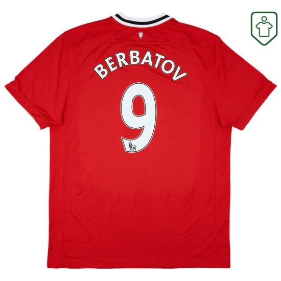 Maglia retrò casa uomo Manchester United 2011/12 Berbatov #9 Maglia retrò casa uomo Manchester United 2011/12 Berbatov #9