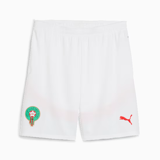 Terzo pantaloncino Marocco 2025 uomo - bianco Terzo pantaloncino Marocco 2025 uomo - bianco