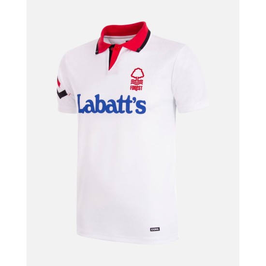 Maglia Retrò Trasferta Bianca Nottingham Forest Uomo 1992/93 Maglia Retrò Trasferta Bianca Nottingham Forest Uomo 1992/93