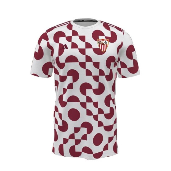 Maglia terza pre-partita bambino Sevilla FC 2025/26 - Rosso
