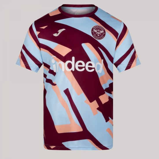 Uomini Brentford 2025/26 Terza Maglia Pre-Partita - Blu Uomini Brentford 2025/26 Terza Maglia Pre-Partita - Blu