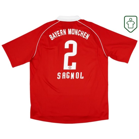 Maglia retrò Bayern Monaco 2005/06 Casa Uomo Sagnol #2 Maglia retrò Bayern Monaco 2005/06 Casa Uomo Sagnol #2