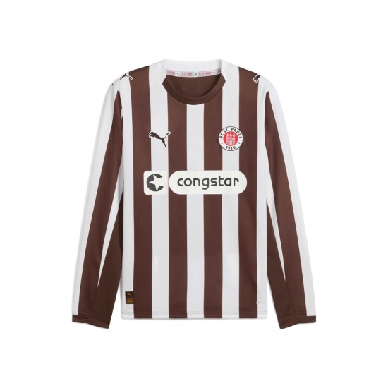 Maglia Home Manica Lunga FC St. Pauli 2025/26 Bambino Maglia Home Manica Lunga FC St. Pauli 2025/26 Bambino