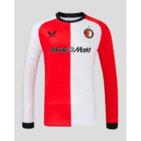 Maglietta maniche lunghe casa uomo Feyenoord 2024/25 Maglietta maniche lunghe casa uomo Feyenoord 2024/25