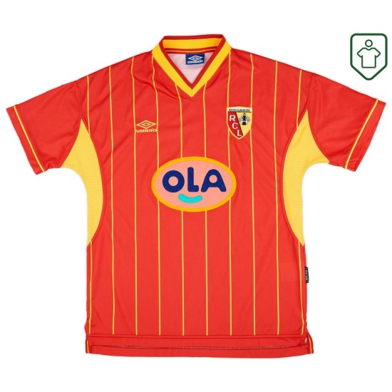 Uomo Maglia retro casa RC Lens 1999/00 Uomo Maglia retro casa RC Lens 1999/00