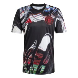 Uomo Manchester United 2025/26 Terza Maglia Pre Match - Nero