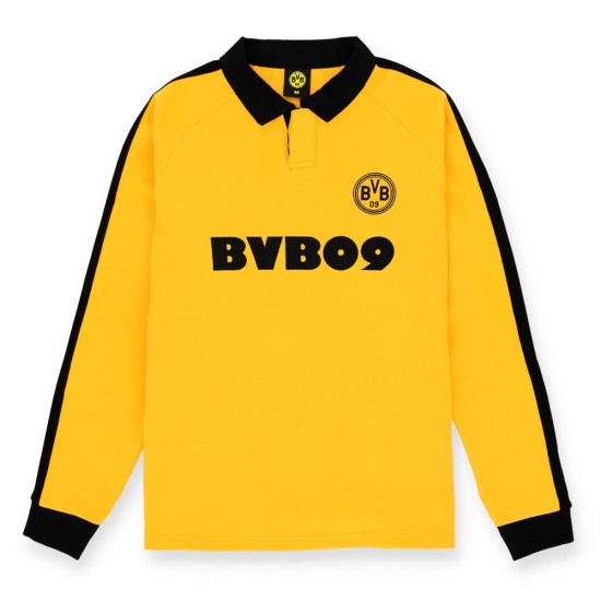 Maglia retro anni 70 manica lunga del BVB Borussia Dortmund da donna Maglia retro anni 70 manica lunga del BVB Borussia Dortmund da donna