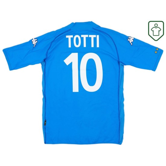 Maglia retrò Italia 2002 casa da uomo Totti #10 Maglia retrò Italia 2002 casa da uomo Totti #10