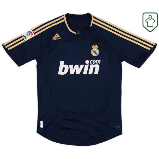 Uomo Maglia retro trasferta Real Madrid 2007/08 Nera Uomo Maglia retro trasferta Real Madrid 2007/08 Nera