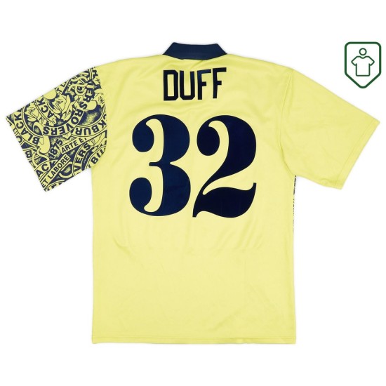 Maglia retrò Blackburn Rovers 1996/97 Trasferta Uomo Duff #32