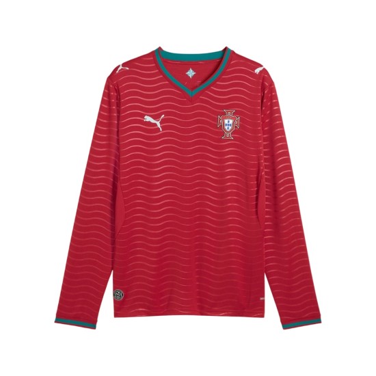 Maglia manica lunga bambino Portogallo 2026 Coppa del Mondo casa Maglia manica lunga bambino Portogallo 2026 Coppa del Mondo casa