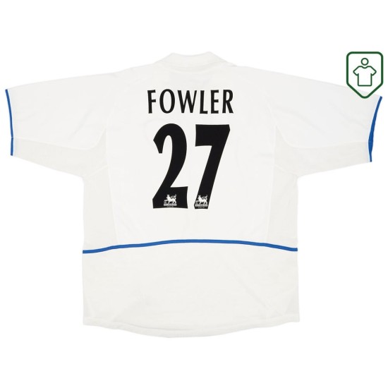 Maglia retrò casa uomo Leeds United 2002/03 Fowler #27 Maglia retrò casa uomo Leeds United 2002/03 Fowler #27