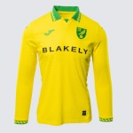 Maglia Casa Manica Lunga Bambino Norwich City 2025/26 Maglia Casa Manica Lunga Bambino Norwich City 2025/26