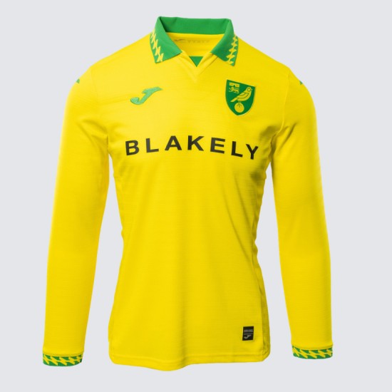 Maglia Casa Manica Lunga Bambino Norwich City 2025/26 Maglia Casa Manica Lunga Bambino Norwich City 2025/26