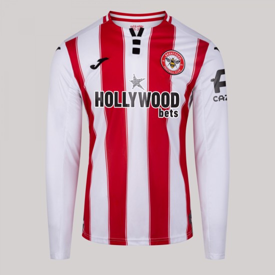Maglia Casa Manica Lunga Bambino Brentford 2025/26 Maglia Casa Manica Lunga Bambino Brentford 2025/26