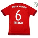 Maglia retrò Bayern Monaco 2015/16 Casa Uomo Thiago #6 Maglia retrò Bayern Monaco 2015/16 Casa Uomo Thiago #6