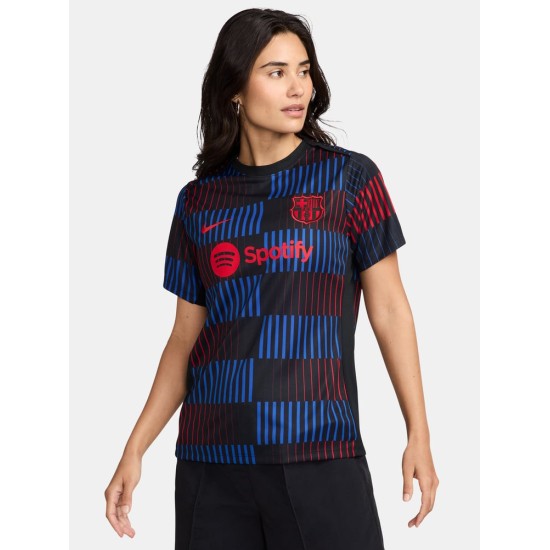 Maglia Prematch Trasferta Donna FC Barcelona 2024/25 Maglia Prematch Trasferta Donna FC Barcelona 2024/25