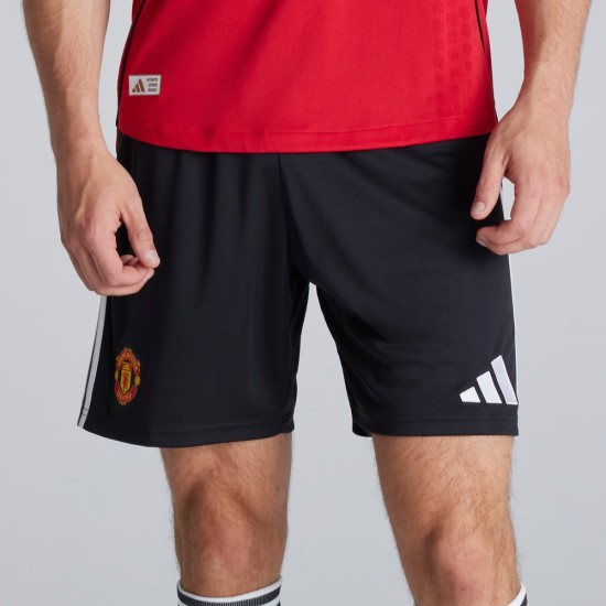 Donna Manchester United 2025/26 Pantaloncini Casa - Nero